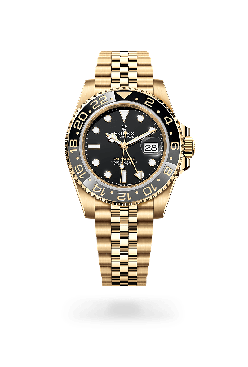 ROLEX　GMTマスターⅡ Rolex GMT-Master II 18 kt yellow gold, M126718GRNR-0001